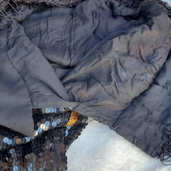 Vintage‎ Fringed sequin tunic S- M - Picture 12 of 12